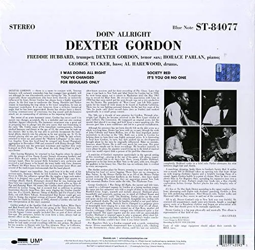 Doin' Allright - Vinyl | Dexter Gordon