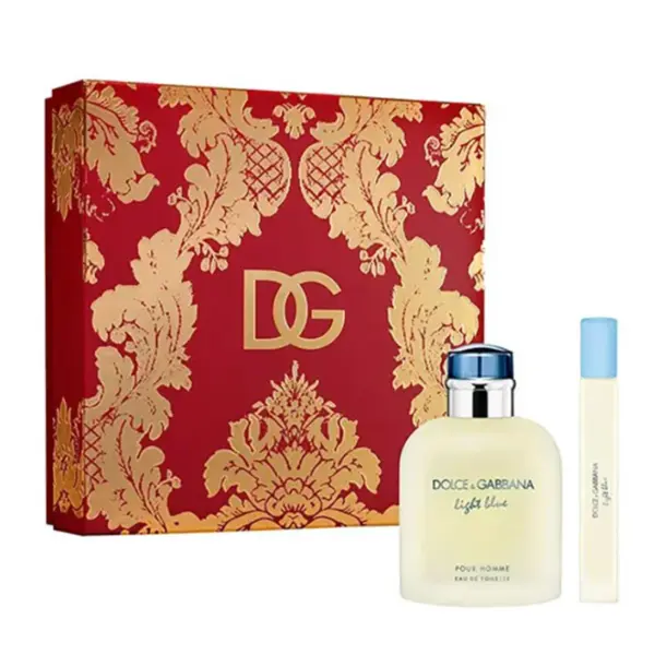 Dolce & Gabbana Light Blue set cadou pentru barbati Volum EDT 125 ml + EDT 10 ml
