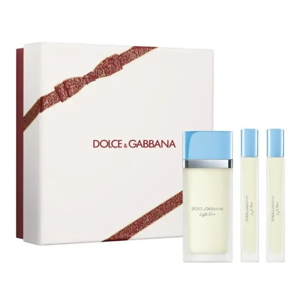 Dolce & Gabbana Light Blue Set cadou pentru femei Volum EDT 50 ml + EDT 10 ml + EDT 10 ml