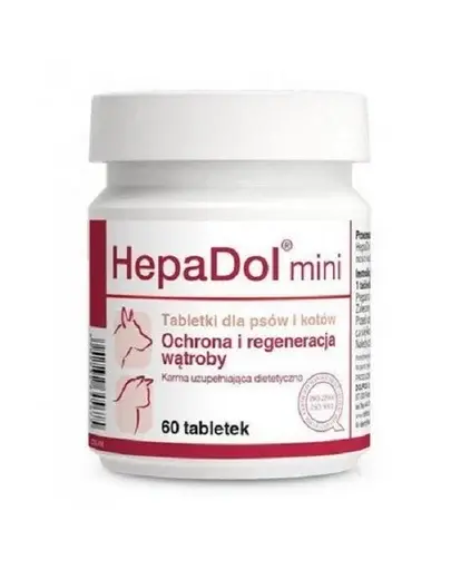DOLFOS HepaDol Mini 60 tab supliment pentru ficat câini și pisici