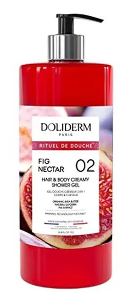 Doliderm Gel de duș 2 în 1 Nectar de Figue 02, 1000 ml