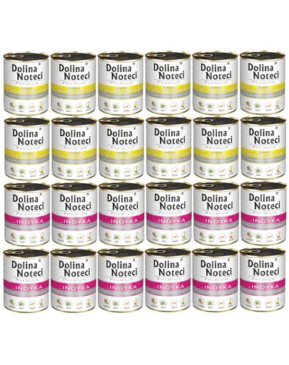 DOLINA NOTECI Mix pui și curcan Premium hrană câine 24x800g