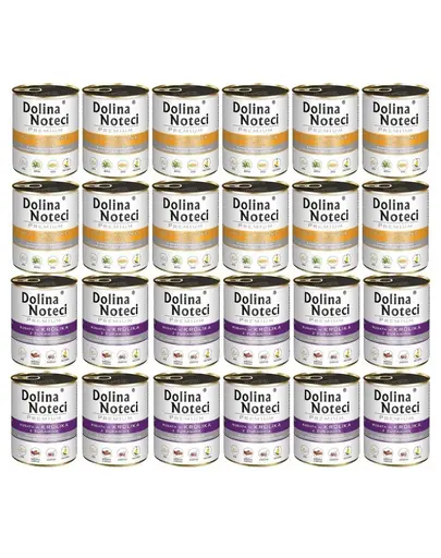 DOLINA NOTECI Mix rață & iepure hrană câini 24x800 g