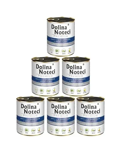 DOLINA NOTECI Premium Bogata in cod si broccoli 6x800g conserve hrana caini