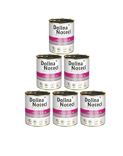 DOLINA NOTECI Premium Bogata in curcan 6x800g conserve caini