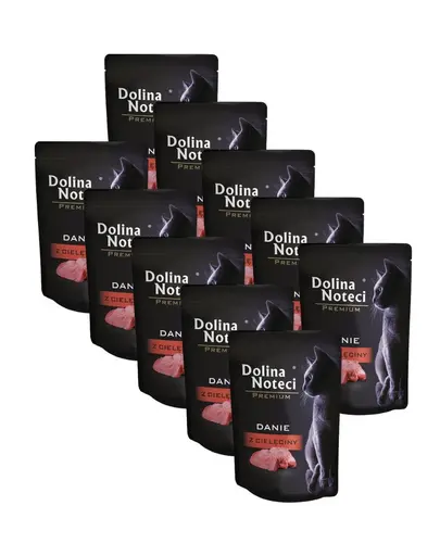 DOLINA NOTECI Premium cu vițel plicuri hrană pisici 10x85 g