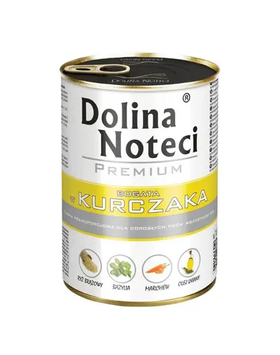DOLINA NOTECI Premium hrană pentru câini bogată în pui 6x400 g
