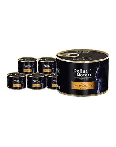 DOLINA NOTECI Premium hrană umedă pisici 12x185 g file piept pui