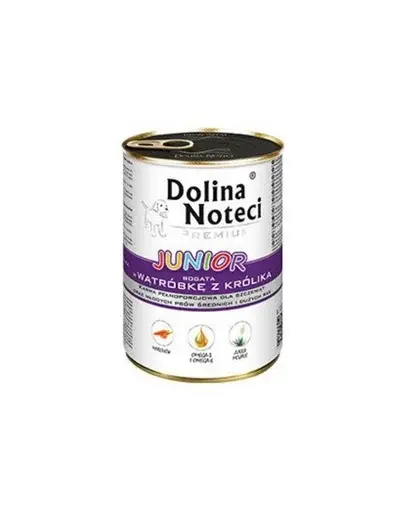 DOLINA NOTECI Premium Junior bogat în ficat cu iepure 400 g