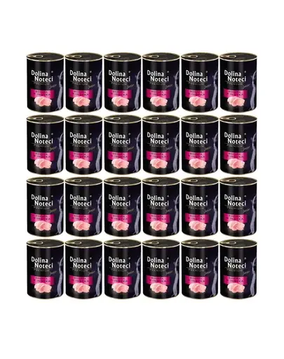 DOLINA NOTECI Premium Junior Set conserve hrana umeda pisoi, cu curcan 24 x 400 g