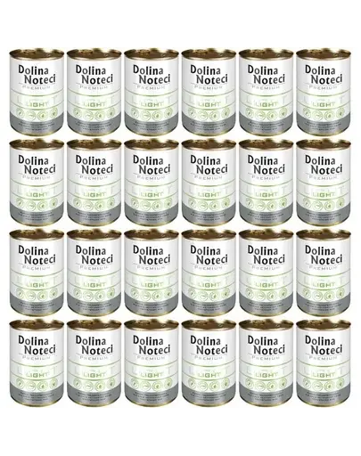 DOLINA NOTECI Premium light hrana umeda pentru caini cu activitate redusa 24x400 g