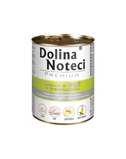 DOLINA NOTECI Premium mâncare câini 6x400g gâscă și cartofi