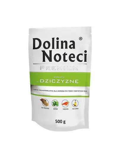 DOLINA NOTECI Premium Mancare umeda caini, cu vanat 500g
