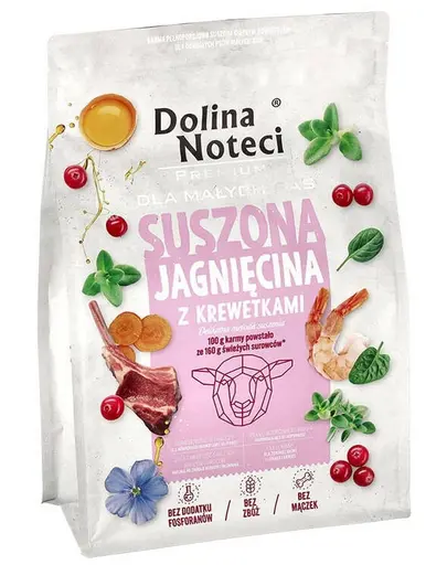 DOLINA NOTECI Premium Miel cu Creveți hrană uscată pentru câini de rase mici, 3 kg