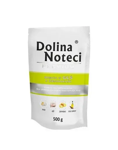 DOLINA NOTECI Premium Mix gâscă și cartofi + vânat 20x500 g hrană umedă pentru câini