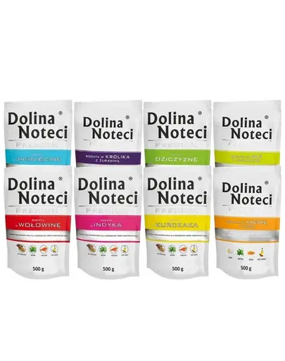 DOLINA NOTECI Premium Mix plicuri hrana caini 10x500g fara peste