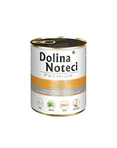 DOLINA NOTECI Premium Mix pui și rață cu dovleac 24x800 g hrană umedă pentru câini