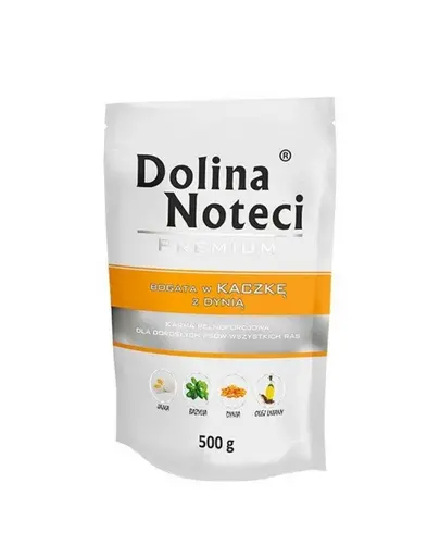 DOLINA NOTECI Premium Mix rață și dovleac + vită 20x500 g hrană umedă pentru câini