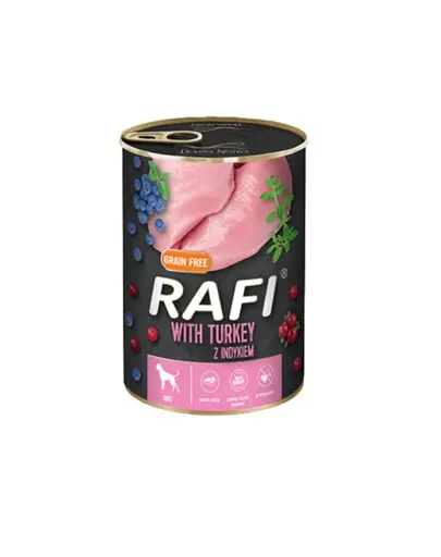 DOLINA NOTECI RAFI hrană umedă pentru câini, curcan 400 g