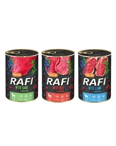 DOLINA NOTECI RAFI Hrana umeda pentru caini, mix sortimente 36x400g