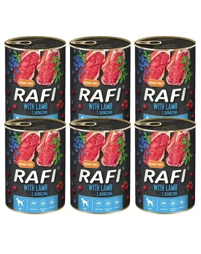 DOLINA NOTECI RAFI Hrana umeda pentru vaine, cu miel 6x800 g