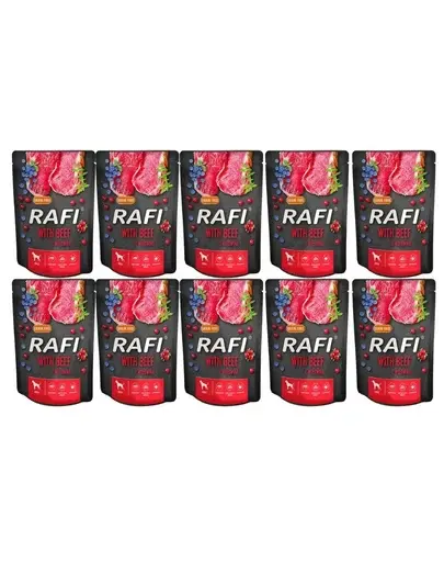 DOLINA NOTECI RAFI Pliculete hrana caini, cu vita 10x300 g