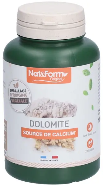 Dolomit, 200 capsule, Nat&Form