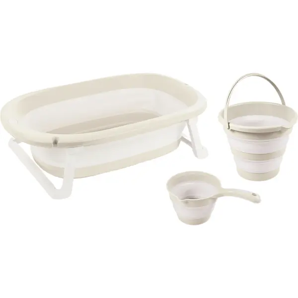 Dolu Nuve Set 3 in 1 cu cadita pliabila - Bej