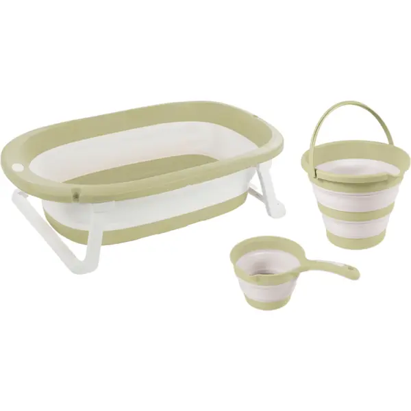 Dolu Nuve Set 3 in 1 cu cadita pliabila - Verde eco