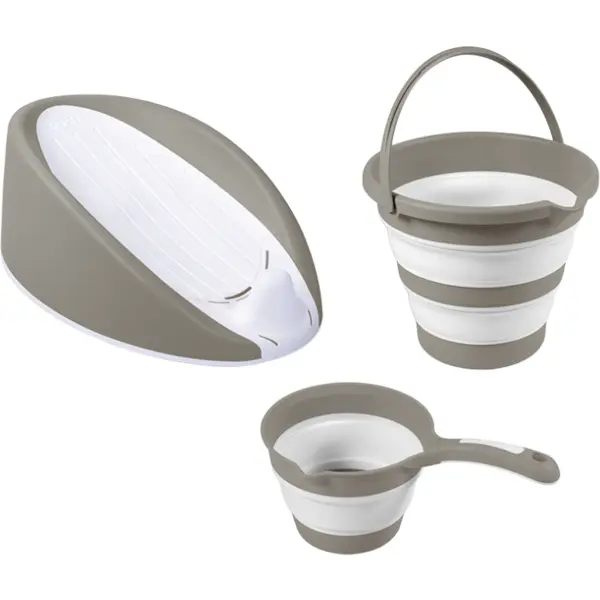 Dolu Nuve Set 3 in 1 cu suport anatomic pentru cadita - Gri