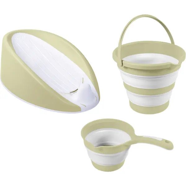Dolu Nuve Set 3 in 1 cu suport anatomic pentru cadita - Verde Eco
