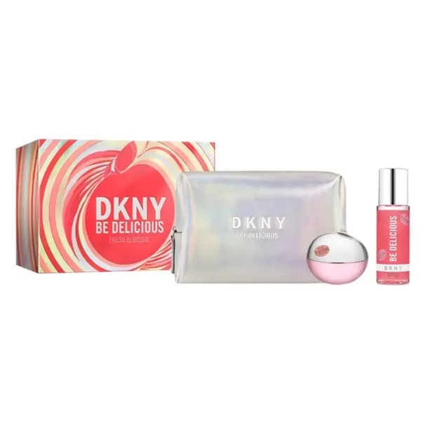Donna Karan DKNY Be Delicious Fresh Blossom Set cadou pentru femei Volum EDP 100 ml + loțiune de corp 125 ml + trusă de toaletă
