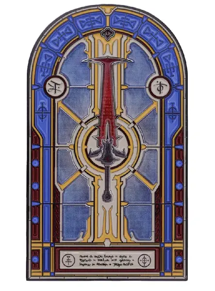 Doom Limited Edition Crucible Sword Stained Glass Window Ingot