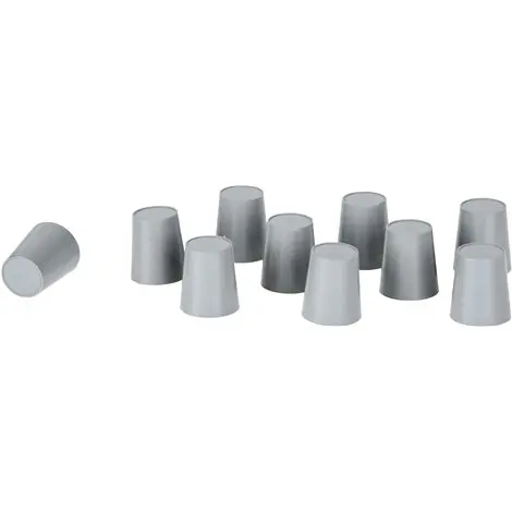 Dop mic din cauciuc, pentru eprubete, 14x18x20 mm, laborator scolar, uz didactic