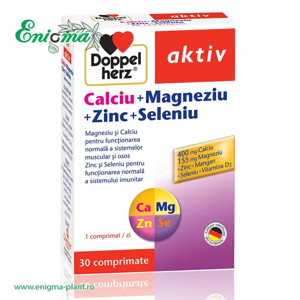Doppelherz® aktiv Calciu + Magneziu + Zinc + Seleniu
