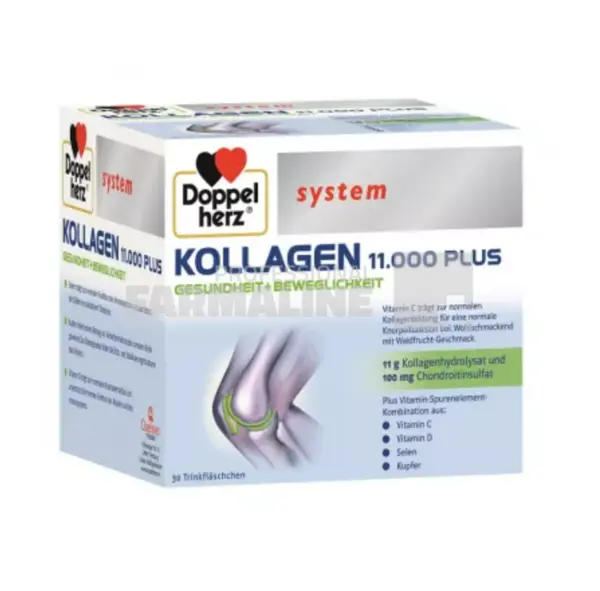 Doppelherz System Kollagen 11.000 plus 30 flacoane