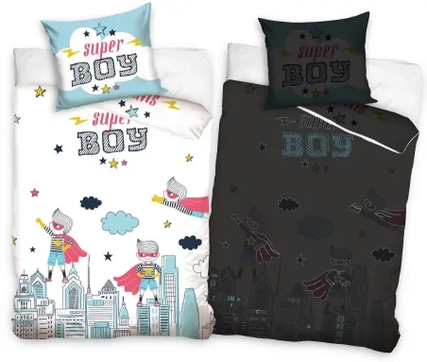Dormitor iluminat pentru copii, set de 2 piese Sonne - Super Boy