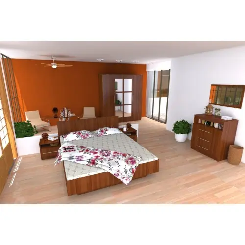 Dormitor Napoli cu pat 160x200 cm
