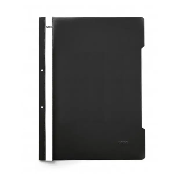 Dosar A4 din plastic cu sina si perforatii 50/set Noki Dosar A4 din plastic cu sina si perforatii 50/set Noki negru