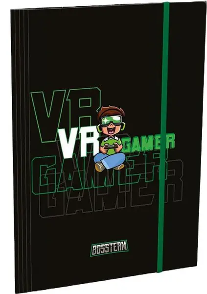 Dosar cu bandă elastică Lizzy Card Bossteam VR Gamer - A4