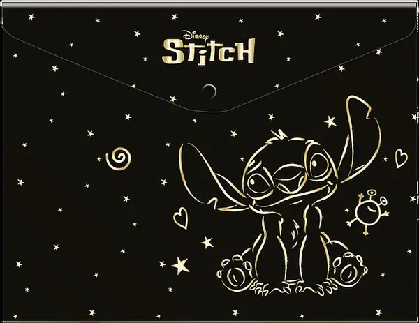 Dosar cu capsa Cool Pack - A4, Stitch Gold