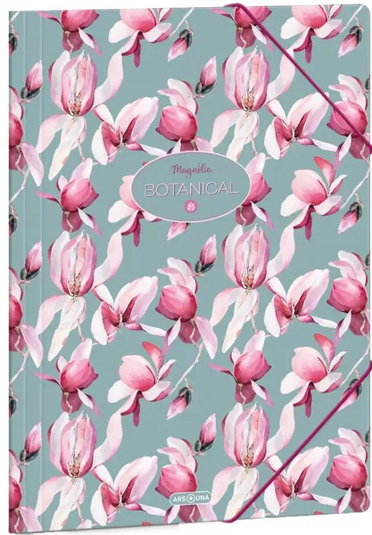 Dosar cu gumă de șters Ars Una Rosy Magnolia - A4