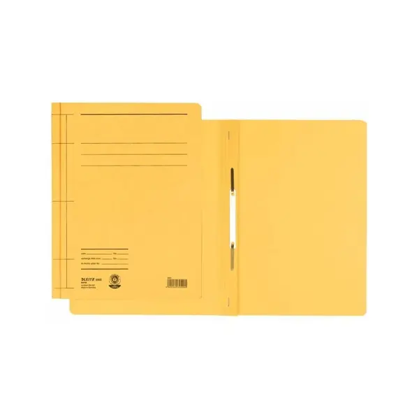 Dosar cu sina Leitz carton A4 250 coli Dosar cu sina Leitz carton A4 250 coli galben