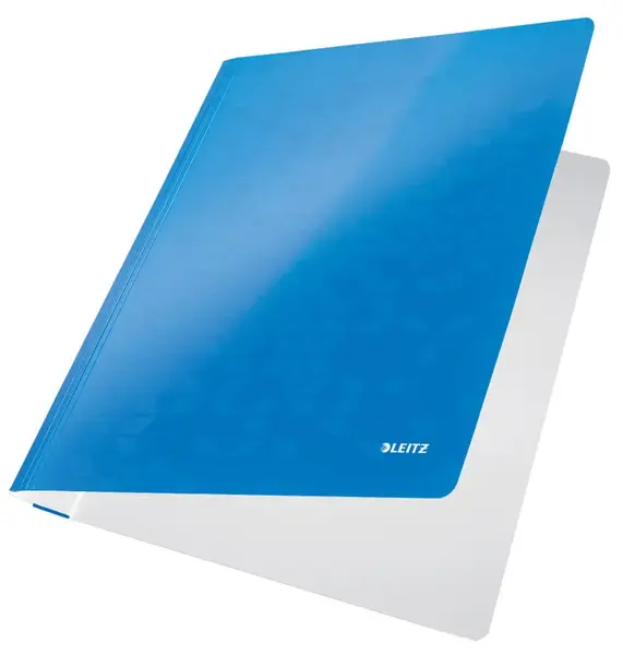 Dosar cu sina Leitz WOW carton culori metalizate Dosar cu sina Leitz WOW carton laminat A4 250 coli albastru