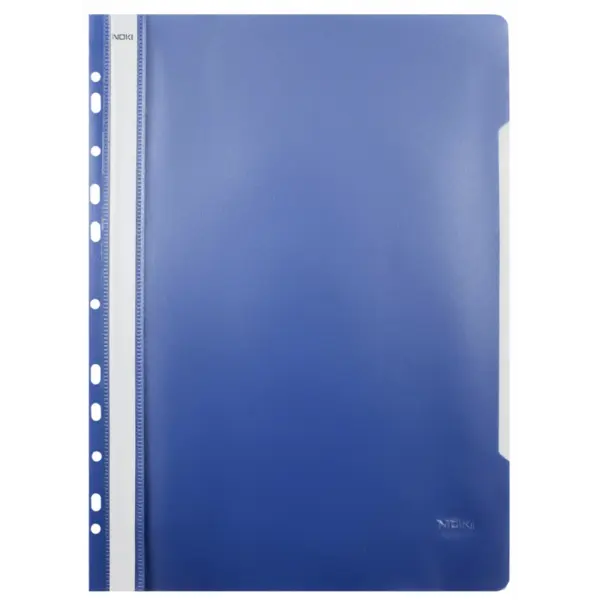 Dosar cu sina, plastic, albastru inchis, multiperforatii pentru arhivare, colturi rotunjite, set 25 buc