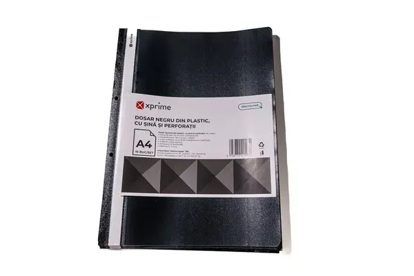 Dosar cu sina Xprime A4 plastic diverse culori 10 bucati/set Dosar cu sina Xprime A4 plastic diverse culori 10 bucati/set negru