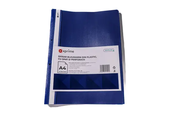 Dosar cu sina Xprime A4 plastic diverse culori 10 bucati/set Dosar cu sina Xprime A4 plastic diverse culori 10 bucati/set bleumarin