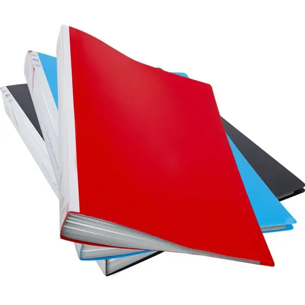 Dosar de prezentare cu 100 folii transparente,plastic,negru