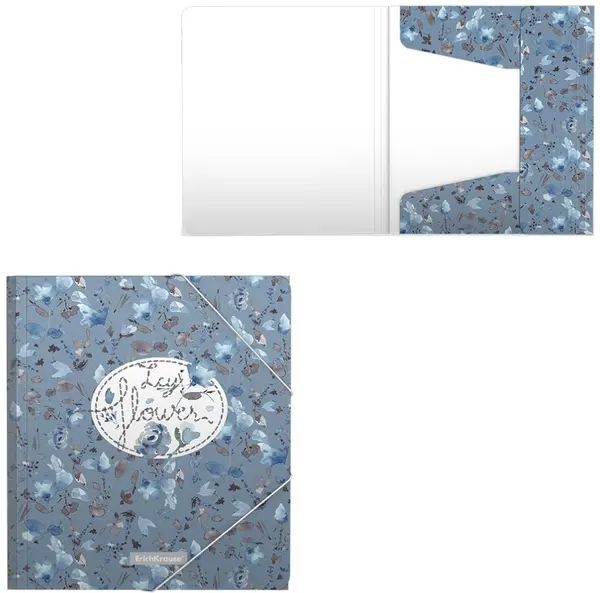 Dosar Erich Krause Frozen Beauty - A5+, cu o bandă elastică