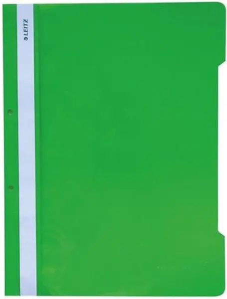 Dosar Leitz cu mașină și perforare, verde
